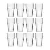 Round Frosted Polycarbonate Tumbler  dia.3.25" h:5.25" 14 oz. (Set of 12)